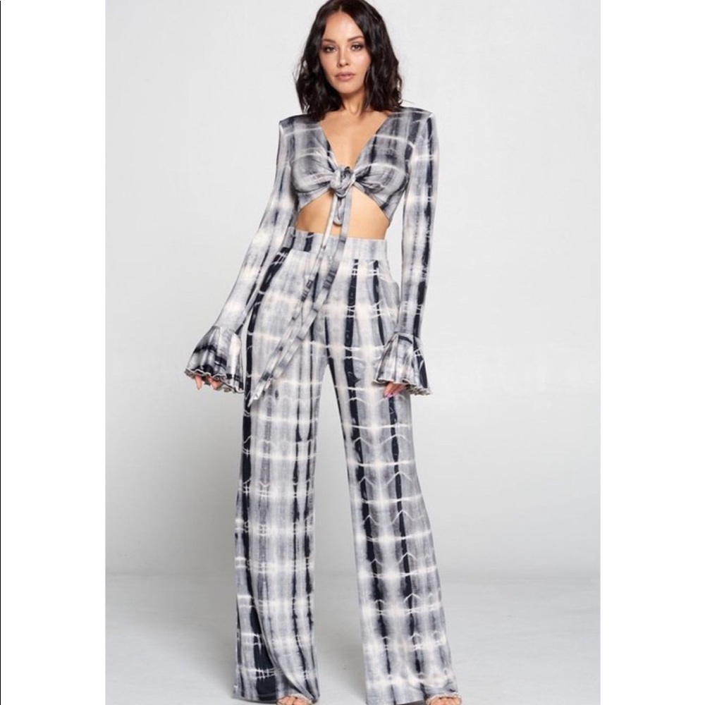 2 piece Tie-dye pants set